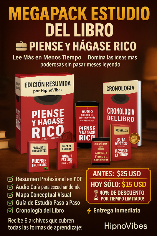 💰 Piense y Hágase Rico – El Pack Completo de Transformación Financiera y Mentalidad de Éxito